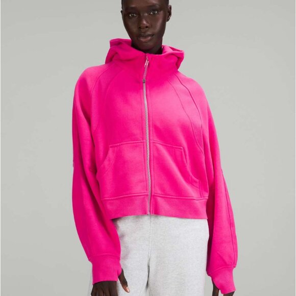 lululemon athletica Tops - Lululemon Scuba Oversized Full Zip Sonic Pink